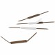 Smead Self-Adhesive Fasteners - 2" Size Capacity - Self-adhesive - 100 / Box - Brown - Steel