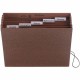 Smead 1/5 Tab Cut Letter Recycled Expanding File - 8 1/2" x 11" - 1200 Sheet Capacity - 5 1/4" Expansion - 6 Pocket(s) - Top Tab