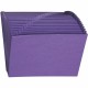 Smead Letter Recycled Expanding File - 8 1/2" x 11" - 7/8" Expansion - 21 Pocket(s) - Leatherine - Purple - 10% Recycled - 1 Eac