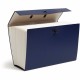 Smead Legal Recycled Expanding File - 8 1/2" x 14" - 1400 Sheet Capacity - 19 Pocket(s) - Blue, Green - 15% Paper Recycled - 1 E