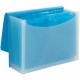 Smead Letter Expanding File - 8 1/2" x 11" - 12 Pocket(s) - 12 Divider(s) - Multi-colored, Teal, Clear - 1 Each