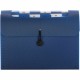 Smead Step Index Organizer - Letter - 8 1/2" x 11" Sheet Size - 600 Sheet Capacity - 12 Pocket(s) - Polypropylene - Navy Blue - 