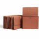 Smead Letter Recycled File Wallet - 8 1/2" x 11" - 3 1/2" Expansion - Redrope - Redrope - 30% Recycled - 10 / Box