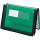 Smead Letter File Wallet - 8 1/2" x 11" - 200 Sheet Capacity - 2 1/4" Expansion - 2 Front Pocket(s) - Polypropylene - Green - 1 