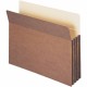 Smead Straight Tab Cut Letter Recycled File Pocket - 8 1/2" x 11" - 3 1/2" Expansion - Redrope - Redrope - 100% Recycled - 25 / 
