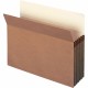 Smead Straight Tab Cut Letter Recycled File Pocket - 8 1/2" x 11" - 5 1/4" Expansion - Redrope - Redrope - 100% Recycled - 10 / 