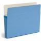 Smead Straight Tab Cut Letter Recycled File Pocket - 8 1/2" x 11" - 3 1/2" Expansion - Top Tab Location - Blue - 10% Recycled - 