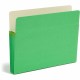 Smead Straight Tab Cut Letter Recycled File Pocket - 8 1/2" x 11" - 3 1/2" Expansion - Top Tab Location - Card Stock - Green - 1