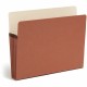 Smead SuperTab Straight Tab Cut Letter Recycled File Pocket - 8 1/2" x 11" - 800 Sheet Capacity - 3 1/2" Expansion - Redrope - R