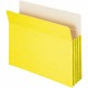 Smead Straight Tab Cut Letter Recycled File Pocket - 8 1/2" x 11" - 3 1/2" Expansion - Top Tab Location - Card Stock - Yellow - 