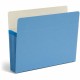 Smead Straight Tab Cut Letter Recycled File Pocket - 8 1/2" x 11" - 5 1/4" Expansion - Top Tab Location - Blue - 10% Recycled - 