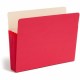 Smead Straight Tab Cut Letter Recycled File Pocket - 8 1/2" x 11" - 5 1/4" Expansion - Top Tab Location - Red - 10% Recycled - 1