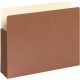 Smead Straight Tab Cut Letter Recycled File Pocket - 8 1/2" x 11" - 3 1/2" Expansion - Top Tab Location - Redrope - Redrope - 30