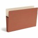 Smead Straight Tab Cut Legal Recycled File Pocket - 8 1/2" x 14" - 3 1/2" Expansion - Top Tab Location - Redrope, Kraft - Redrop