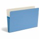 Smead Colored File Pockets - Legal - 8 1/2" x 14" Sheet Size - 3 1/2" Expansion - Top Tab Location - Tear Resistant - Blue - Rec