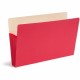 Smead Colored Straight Tab Cut Legal Recycled File Pocket - 8 1/2" x 14" - 5 1/4" Expansion - Top Tab Location - Manila - Red - 