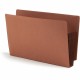 Smead Straight Tab Cut Legal Recycled File Pocket - 8 1/2" x 14" - 5 1/4" Expansion - Redrope - Dark Brown - 30% Recycled - 10 /