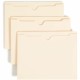 Smead Straight Tab Cut Letter Recycled File Jacket - 8 1/2" x 11" - 1" Expansion - Manila - 10% Recycled - 50 / Box