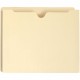 Smead Straight Tab Cut Letter Recycled File Jacket - 8 1/2" x 11" - 2" Expansion - Top Tab Location - Manila - Manila - 100% Rec