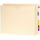 Smead Straight Tab Cut Letter Recycled File Jacket - 8 1/2" x 11" - 2" Expansion - Manila - 10% Recycled - 25 / Box