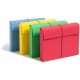 Smead Recycled File Wallet - 11 3/4" x 9 1/2" - 2" Expansion - Redrope - Blue, Green, Red, Yellow - 10% Recycled - 50 / Box