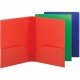 Smead Letter Fastener Folder - 8 1/2" x 11" - 180 Sheet Capacity - 2 x Double Tang Fastener(s) - 2 Inside Back Pocket(s) - Red, 