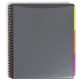 Smead 1/3 Tab Cut Letter Organizer Folder - 8 1/2" x 11" - Spiral Fastener - 24 Inside Back Pocket(s) - Assorted Position Tab Po