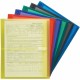 Smead Letter File Pocket - 8 1/2" x 11" - 200 Sheet Capacity - 1 1/4" Expansion - Polypropylene - Blue, Green, Purple, Red, Smok