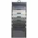 Smead Cascading Wall Organizer - 6 Pocket(s) - 10.6" Height x 14.3" Width - Wall Mountable - Gray - Polypropylene - 1Each