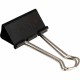 ACCO Large Foldback Binder Clips - Large - 2" Width - 1.06" Size Capacity - Reusable - 12 / Dozen - Black - Plastic