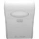 LoCor Mechanical Hands-Free Roll Dispenser - Touchless Dispenser - 10" Height x 12.4" Width x 16.8" Depth - White - Hands-free, 