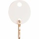 Sparco Oval Key Tags - 0.75" Length x 1.10" Width - Oval - Hook Fastener - 20 / Pack - Plastic - White
