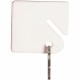 Sparco Square Key Tags - 4.75" Length x 1.40" Width - Square - Hook Fastener - 20 / Pack - Plastic - White