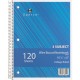 Sparco Wirebound College Ruled Notebooks - 120 Sheets - Wire Bound - College Ruled - Unruled Margin - 16 lb Basis Weight - 8" x 