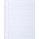 Sparco Ruled Filler Paper - 100 Sheets - Wide Ruled - Ruled Red Margin - 20 lb Basis Weight - Letter - 8 1/2" x 11" - White Pape