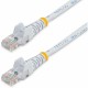 StarTech.com 25 ft White Snagless Cat5e UTP Patch Cable - Make Fast Ethernet network connections using this high quality Cat5e C