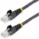 StarTech.com 50 ft Black Cat5e Snagless UTP Patch Cable - Make Fast Ethernet network connections using this high quality Cat5e C