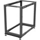 StarTech.com 4-Post 18U Mobile Open Frame Server Rack, 19" Network Rack with Casters, Rolling Rack for Computer/AV/Data/IT Equip