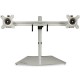 StarTech.com Dual Monitor Stand, Free Standing Desktop Pole Stand for 2x 24" (17.6lb/8kg) VESA Mount Displays, Height Adjustable