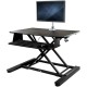 StarTech.com Sit-Stand Desk Converter with Monitor Arm - 35" Wide - Height Adjustable Standing Desk Solution - Arm for up to 30"