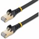 StarTech.com 12ft CAT6a Ethernet Cable - 10 Gigabit Category 6a Shielded Snagless 100W PoE Patch Cord - 10Gb Black UL Certified 