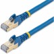 StarTech.com 14ft CAT6a Ethernet Cable - 10 Gigabit Category 6a Shielded Snagless 100W PoE Patch Cord - 10GbE Blue UL Certified 