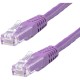 StarTech.com 20ft CAT6 Ethernet Cable - Purple Molded Gigabit - 100W PoE UTP 650MHz - Category 6 Patch Cord UL Certified Wiring/