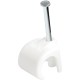 StarTech.com 100 Pk XL Cable Clips w/ Nail - Reusable Nail-in Clamps - Cord Mounting/Holding Clips - Cable Tacks Wire Fasteners 