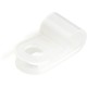 StarTech.com 100 Pack Screw Mount Cable Clamps - Wire Fastener/Holder - R-Type Screw Down Reusable Nylon Clips - UL/94V-2 Rated 