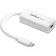 StarTech.com - USB-C to Mini DisplayPort Adapter - 4K 60Hz - White - USB Type-C to Mini DP Adapter - Thunderbolt 3 Compatible - 