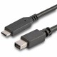 StarTech.com 6 ft. / 1.8 m USB-C to Mini DisplayPort Cable - 4K 60Hz - Black - USB 3.1 Type-C to Mini DP Adapter Cable - mDP Cab