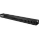 StarTech.com Vertical Cable Organizer with Finger Ducts - Vertical Cable Management Panel - Rack-Mount Cable Raceway - 20U - 3 f