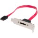 StarTech.com Low Profile SATA to eSATA Plate Adapter - Add an eSATA port to your PC, extended from internal Serial ATA connectio