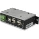 StarTech.com 4 Port USB 2.0 Hub - Metal Industrial USB Hub (USB-A to 4x USB-A) - Mountable, ESD/Surge Protection - Extended Oper